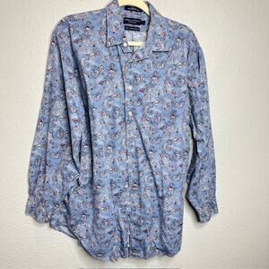Daniel Cremieux Men's LS Button Down Paisley Shirt Large
